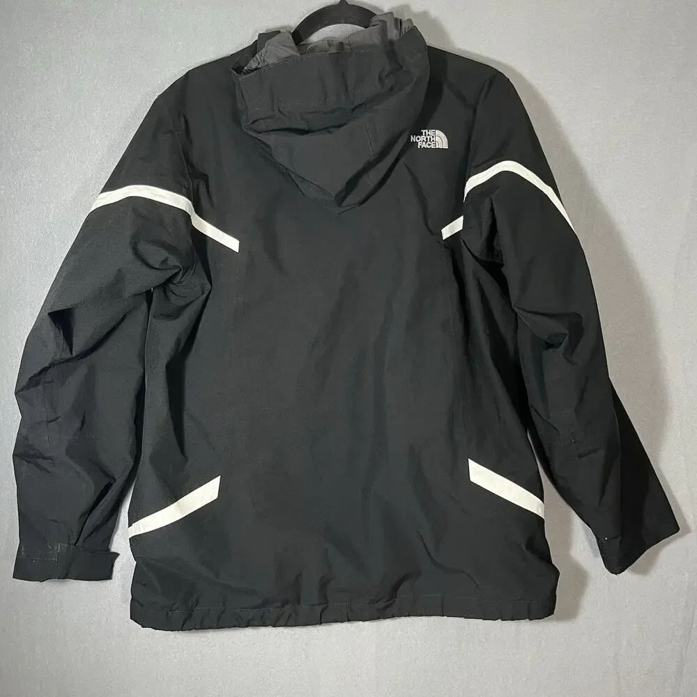 North Face Hyvent Jacket Boys XL 18/20 Black, Mesh Lined, Hood, Full Zip‎ 3 In 1